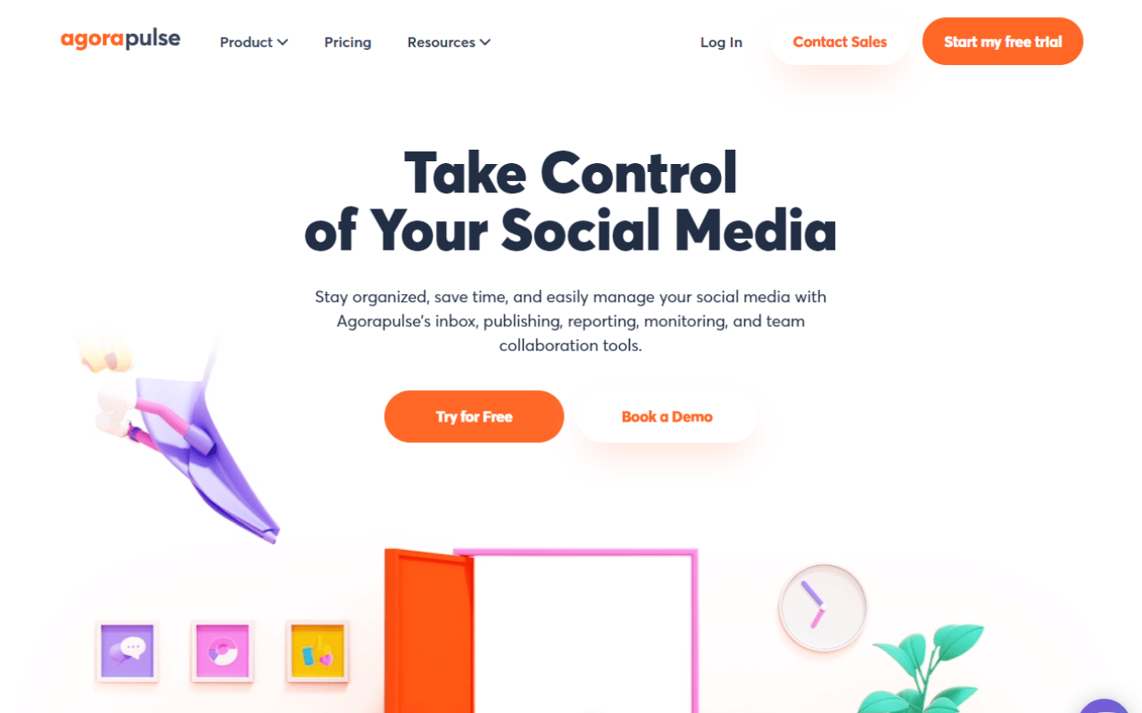 agorapulse social media analytics