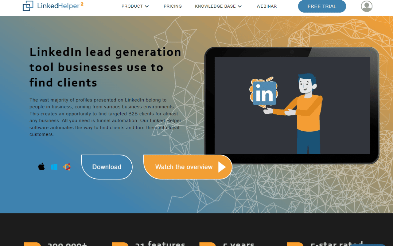 linked helper LinkedIn automation tool