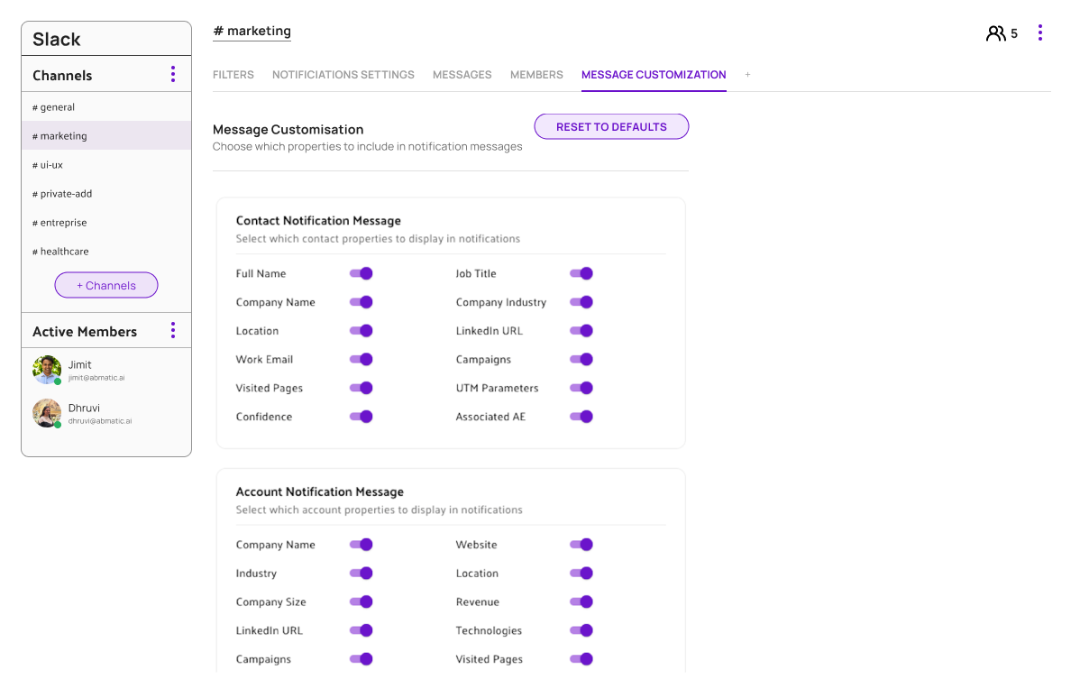 Message Customization_Slack