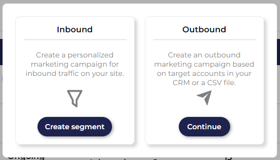 Create an outbound segment